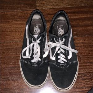 Old Skool Black and White Vans
